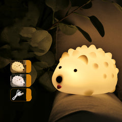 Prickly Hedgehog Patting Light Silicone Light Night Light Cartoon Children Sleeping Breathing Light