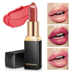 Shiny Metallic Lipstick Pearlescent Color Temperature