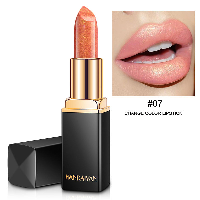 Shiny Metallic Lipstick Pearlescent Color Temperature