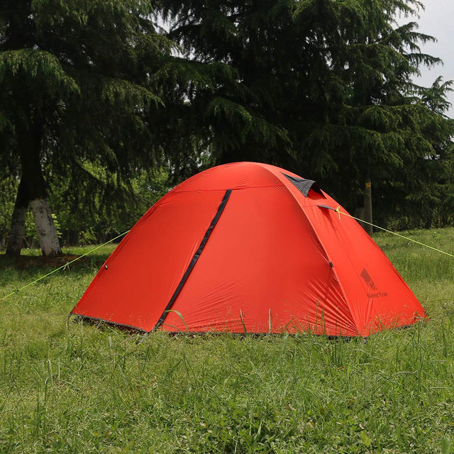 Outdoors Camping Picnic Couples Out In Tents