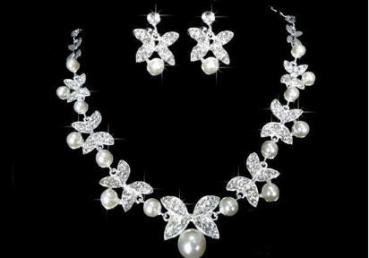 Butterfly Bridal Jewelry Set