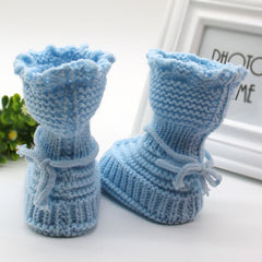 Babies Handmade Knitted Wool Soft Bottom shoes