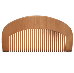 Peach wood massager comb