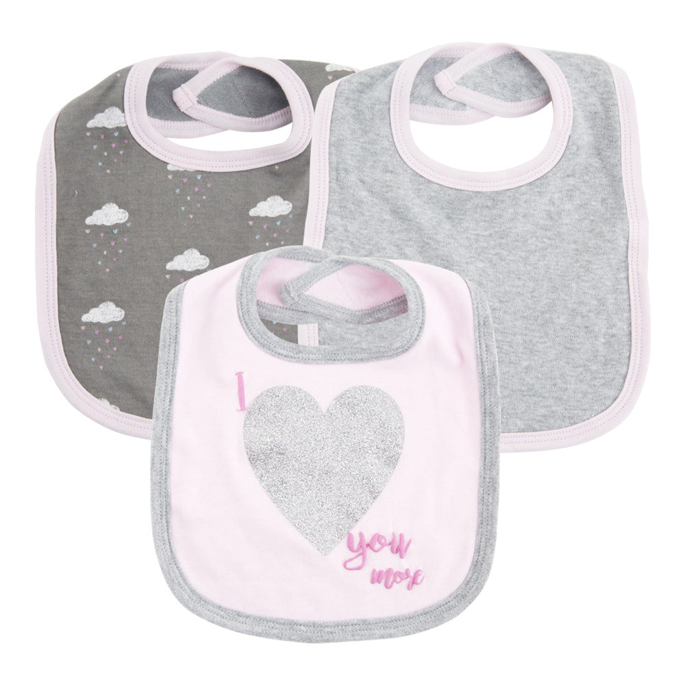 Baby bib with drool towels