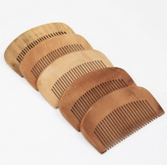 Peach wood massager comb