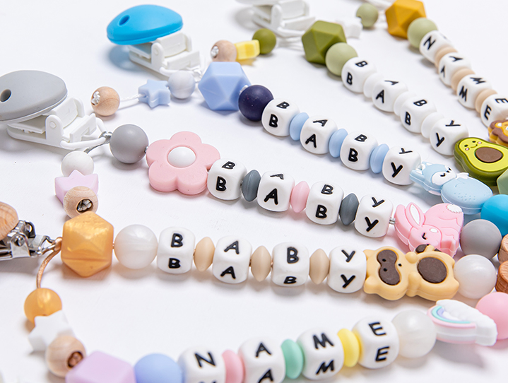 Baby molar teether pacifier chain