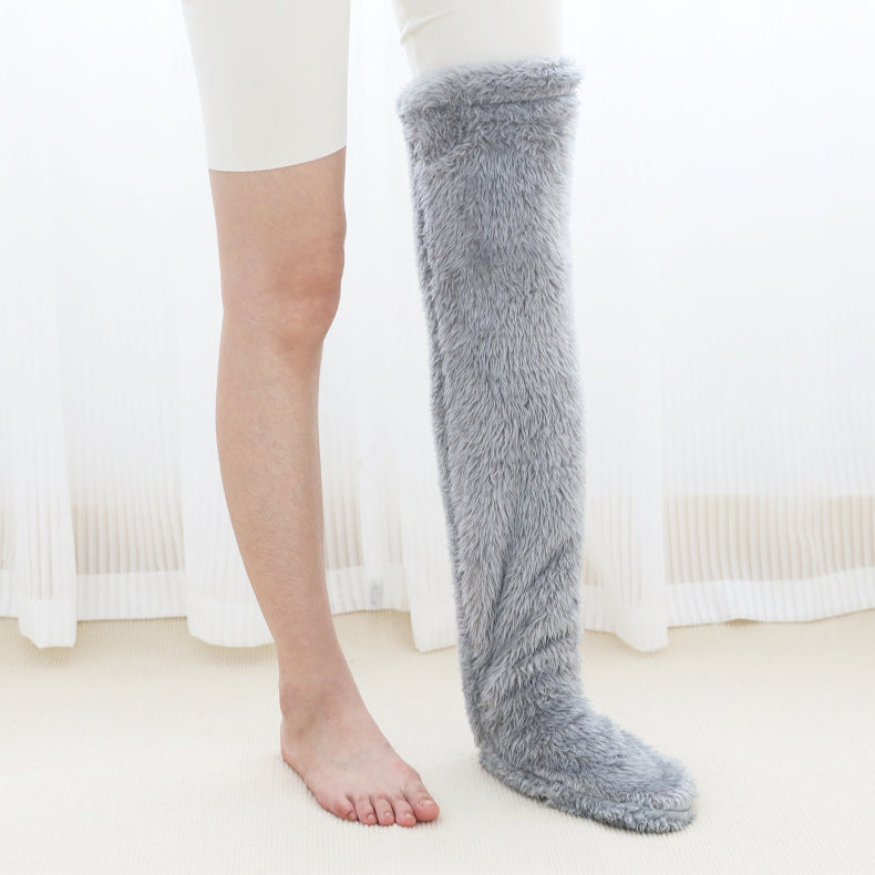 Over Knee High Fuzzy Long Socks Winter Warm