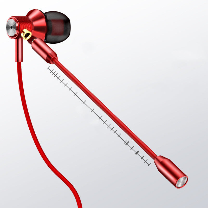 Double Wheat Metal In-Ear Wire Headset