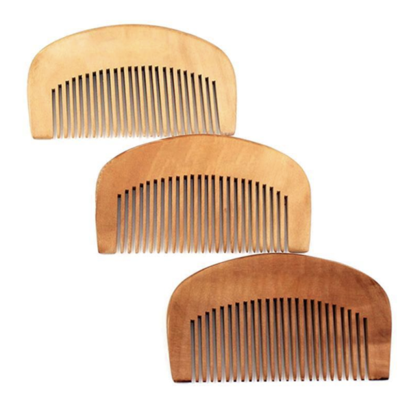 Peach wood massager comb