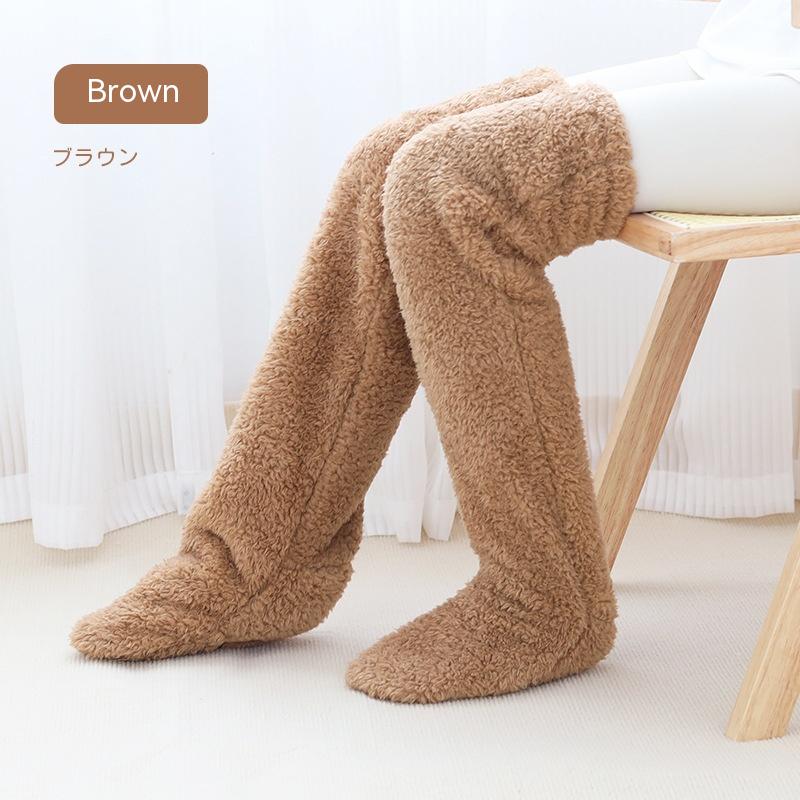 Over Knee High Fuzzy Long Socks Winter Warm