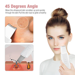 Ultrasonic Skin Scrubber Deep Face Cleaning