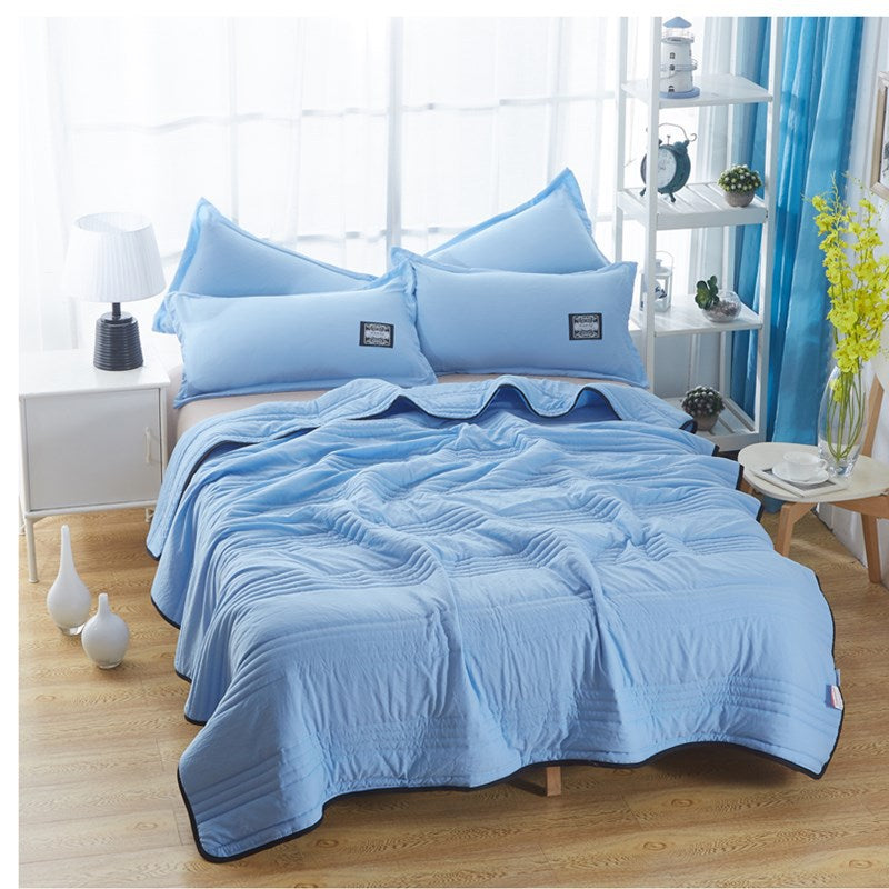 Cooling Blankets Pure Color Summer Quilt Plain Summer Cool Quilt Compressible  Blanket