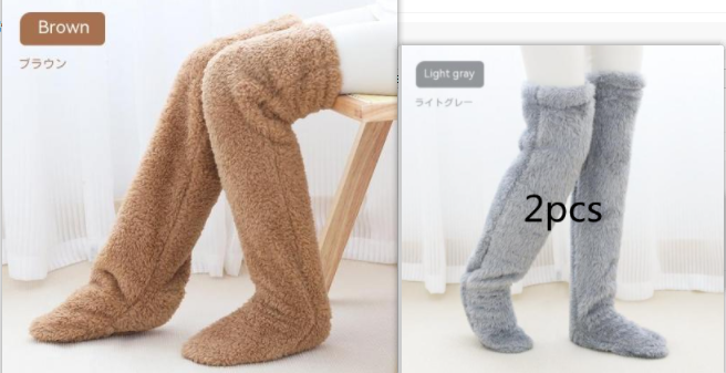 Over Knee High Fuzzy Long Socks Winter Warm