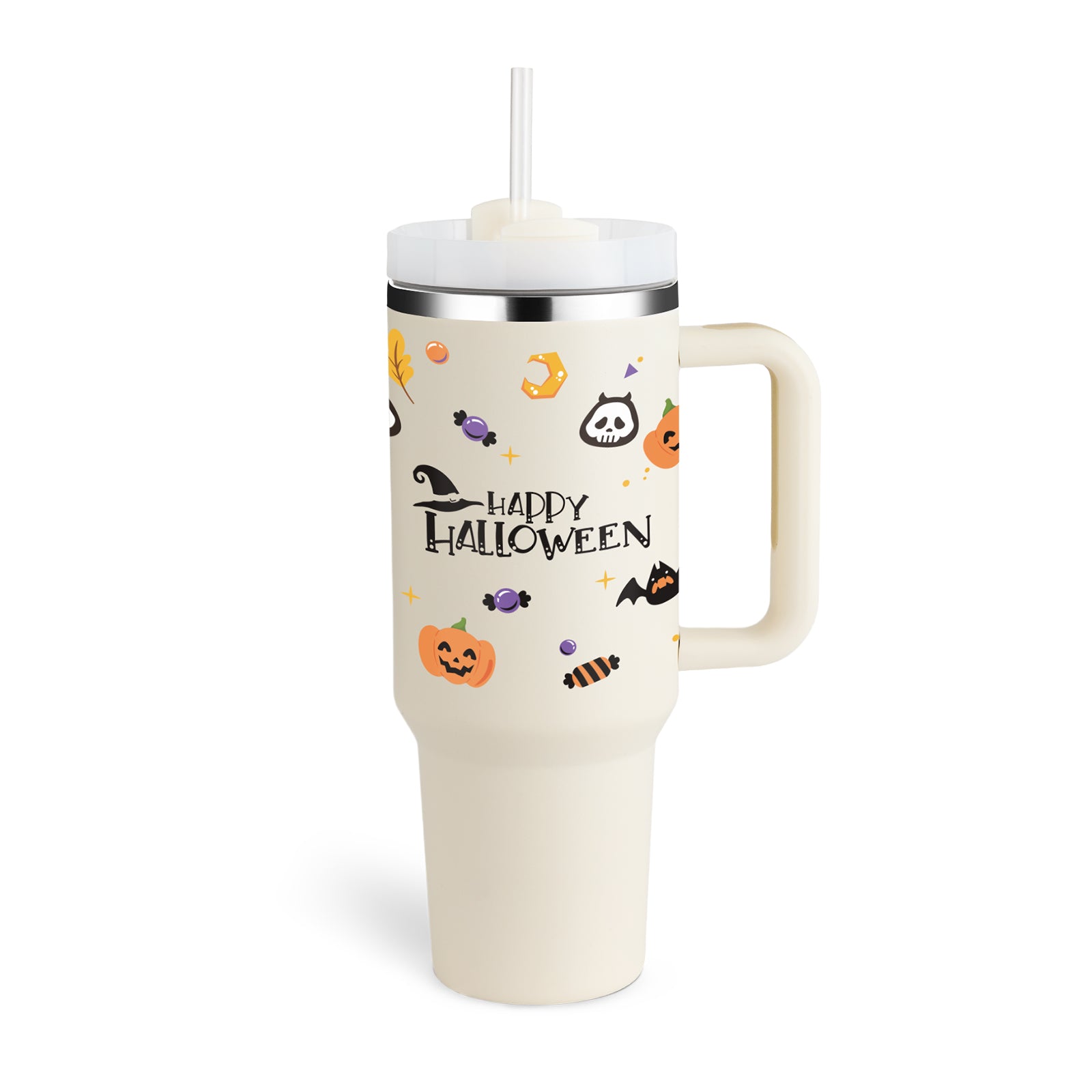 Thermal Mug 40oz Straw Coffee Insulation Cup