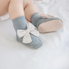 Baby Leather Sole Floor Shoes Socks