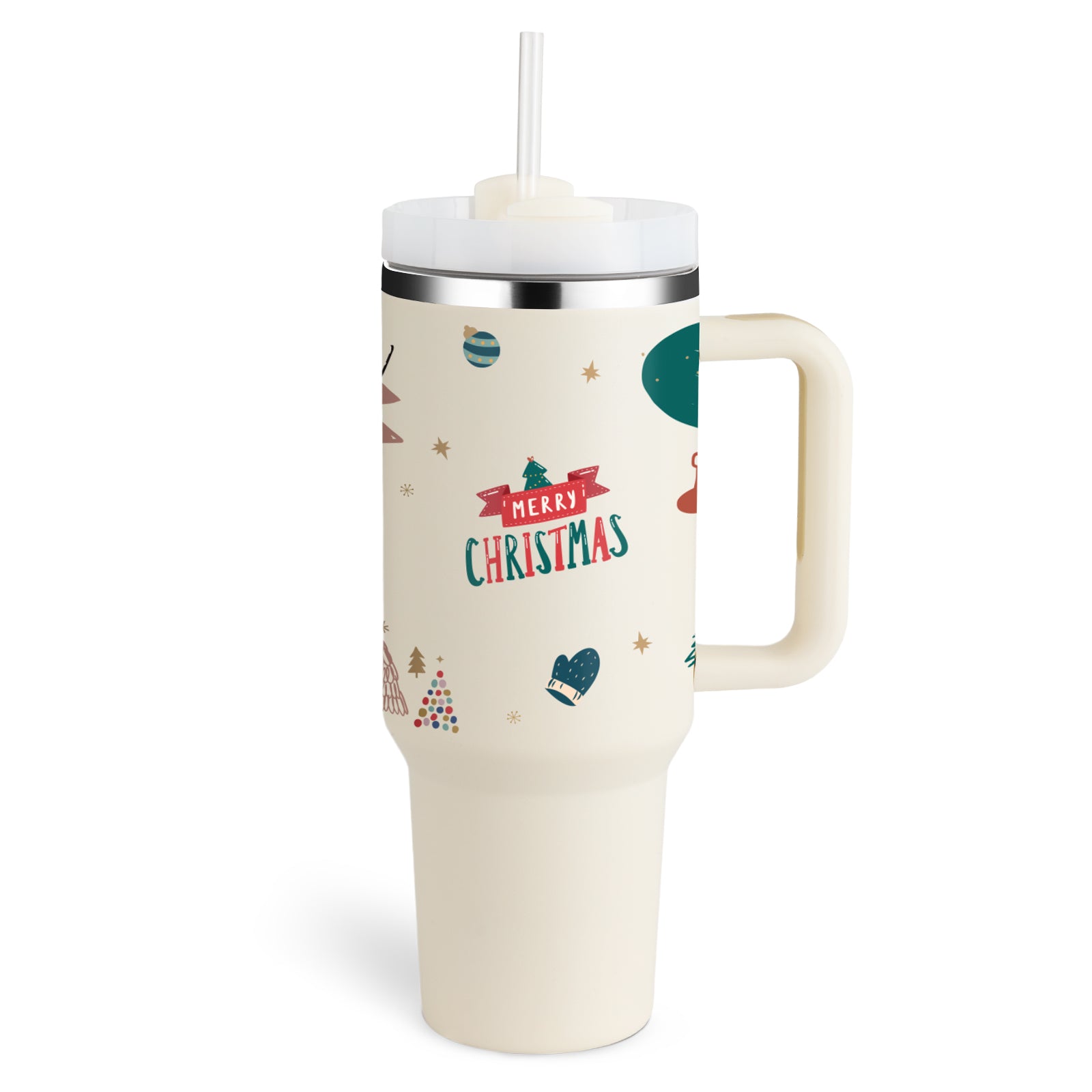 Thermal Mug 40oz Straw Coffee Insulation Cup