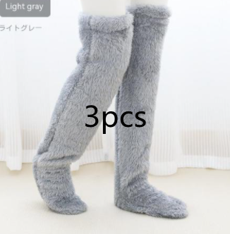 Over Knee High Fuzzy Long Socks Winter Warm