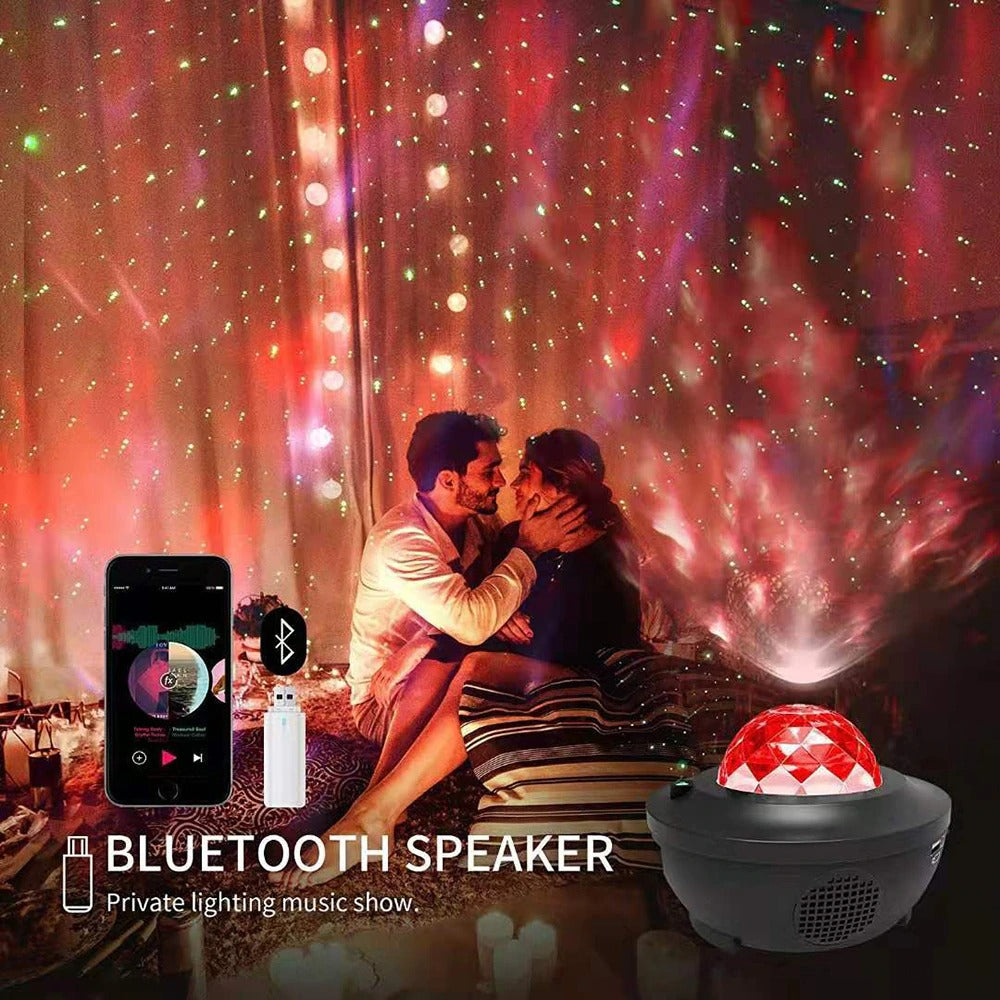 USB LED Star Night Light Music Starry Water