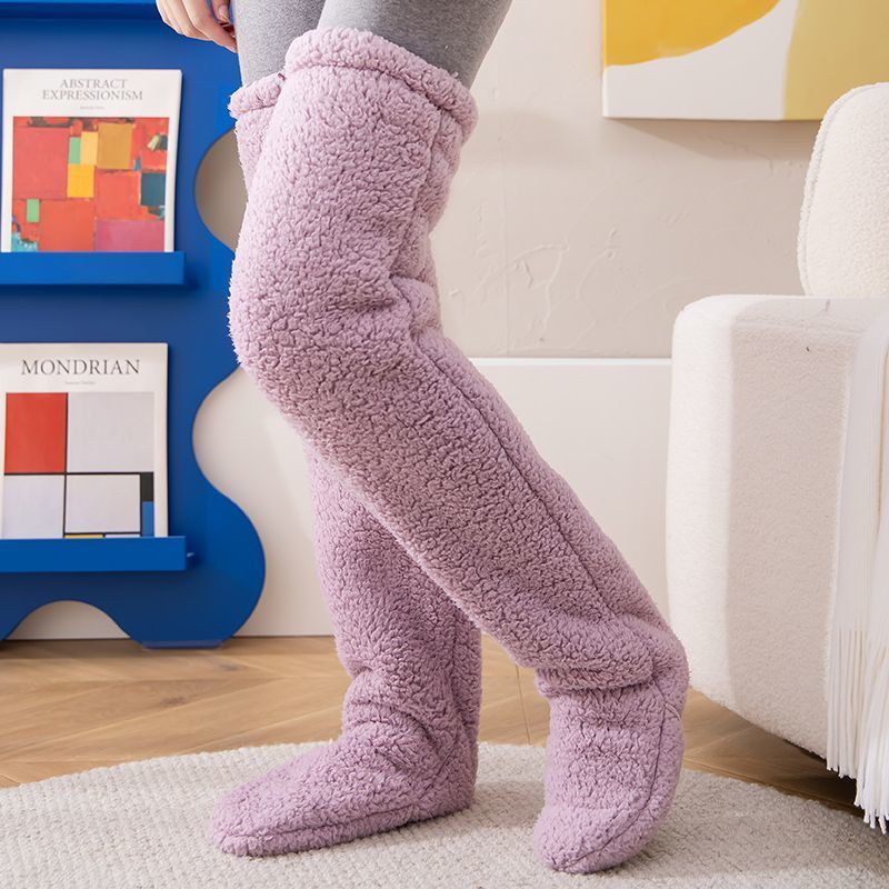 Over Knee High Fuzzy Long Socks Winter Warm