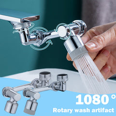 Universal 1080 Swivel Faucet Aerator Splash Resistant Shower