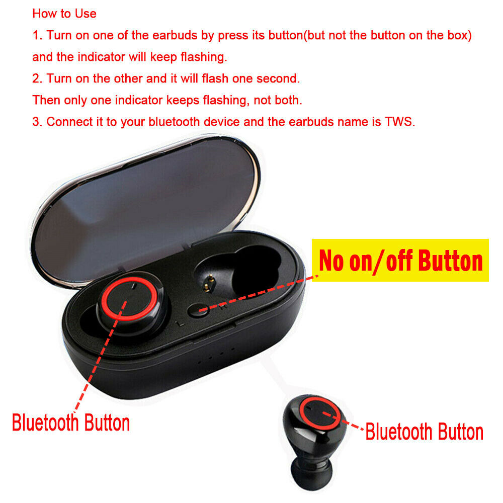 Waterproof Bluetooth 5.0 Wireless Earbuds Headphone