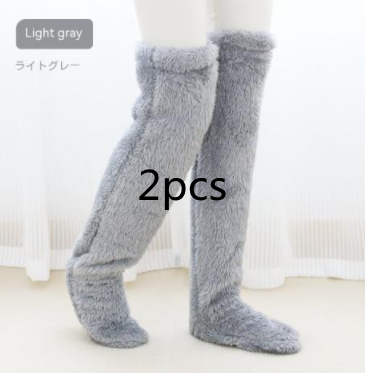 Over Knee High Fuzzy Long Socks Winter Warm