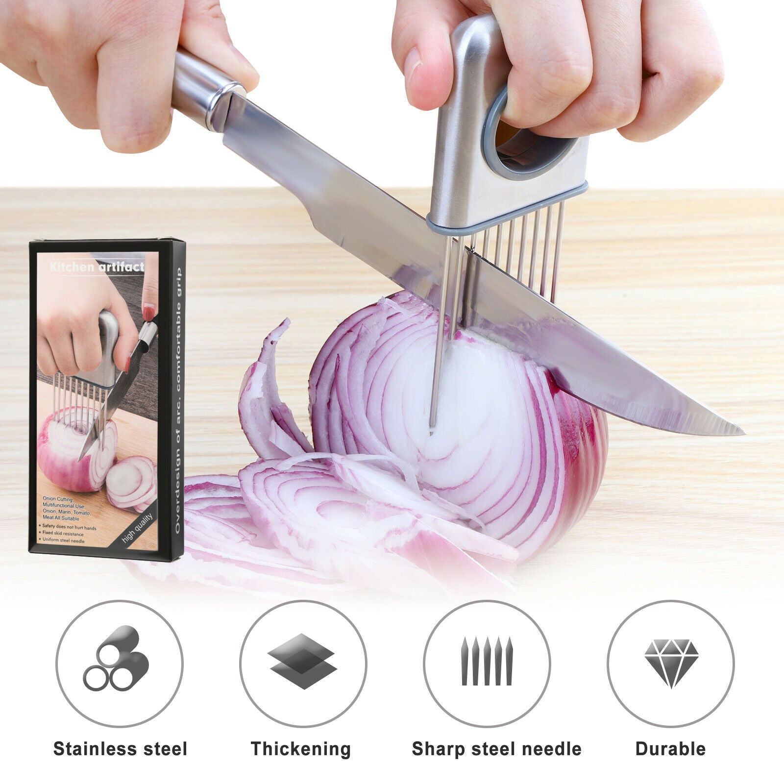 Onion Holder Slicer Vegetable Tools