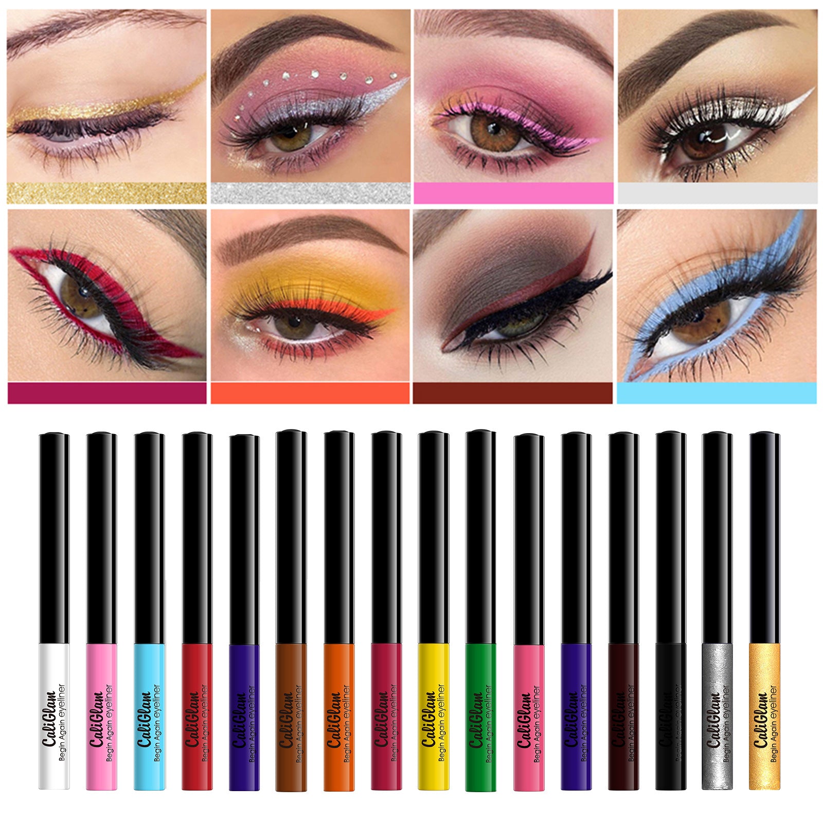 16 Color Liquid Eyeliner Set