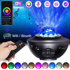 USB LED Star Night Light Music Starry Water