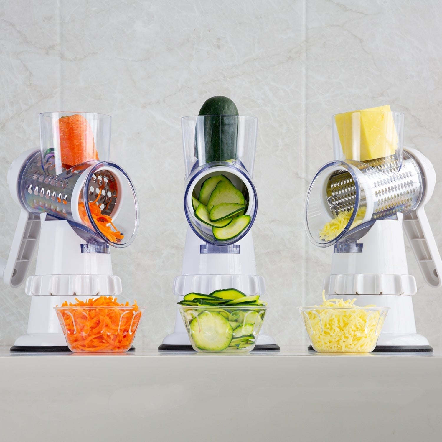 3 In 1 Vegetable Cutter Round Chopper