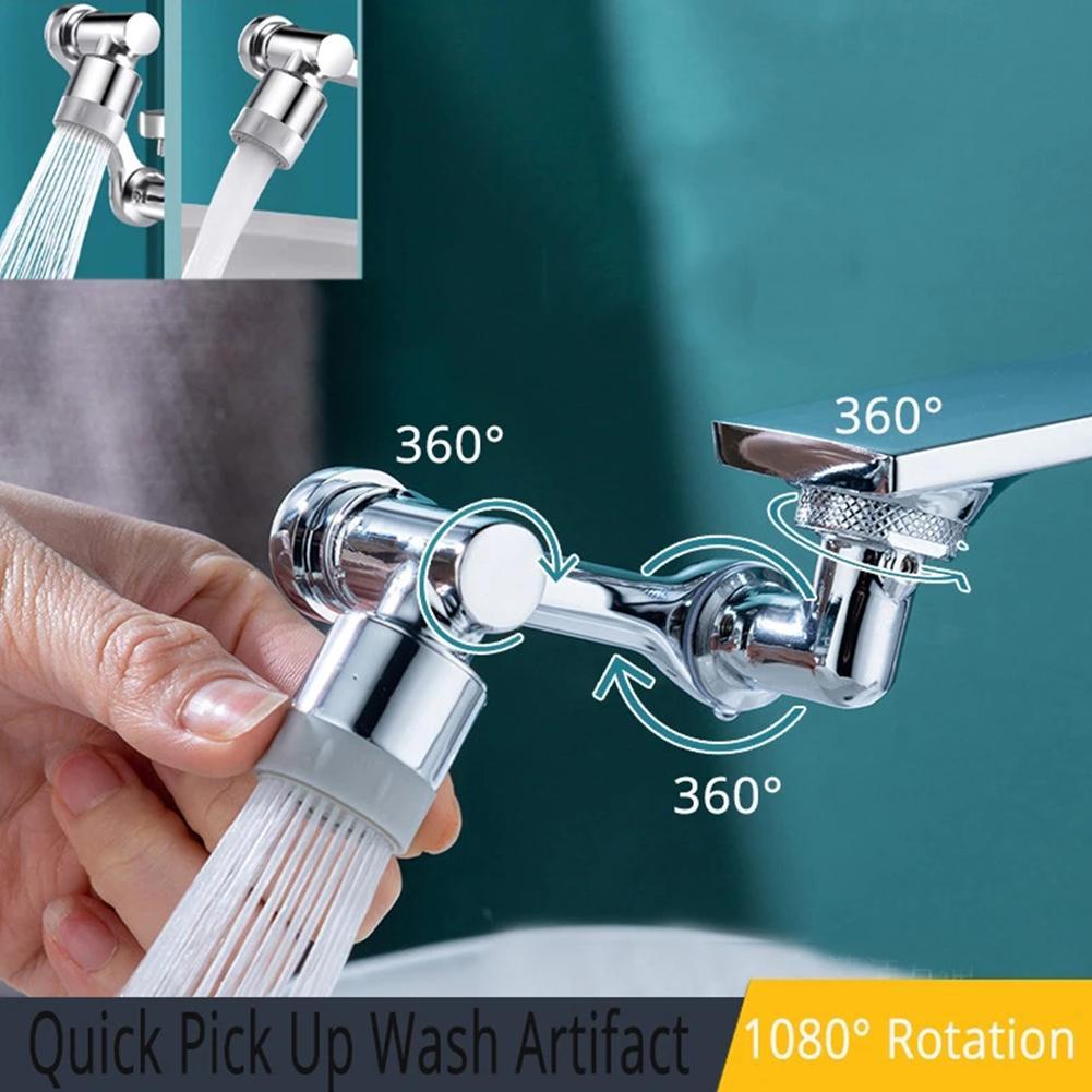 Universal 1080 Swivel Faucet Aerator Splash Resistant Shower