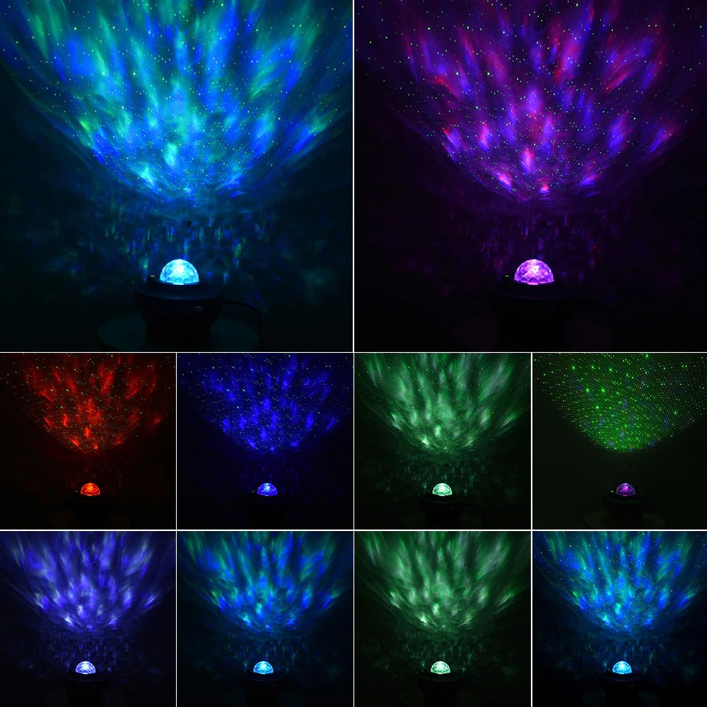 USB LED Star Night Light Music Starry Water