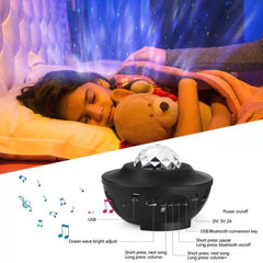 USB LED Star Night Light Music Starry Water