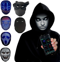 Halloween Face Masks Full Color LED Luminous Mask