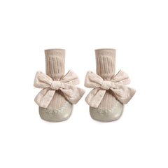 Baby Leather Sole Floor Shoes Socks