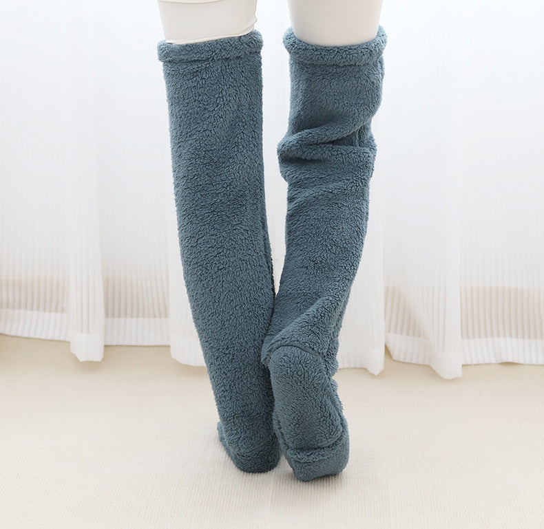 Over Knee High Fuzzy Long Socks Winter Warm