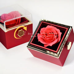 Rotating Soap Flower Rose Gift Box Creative