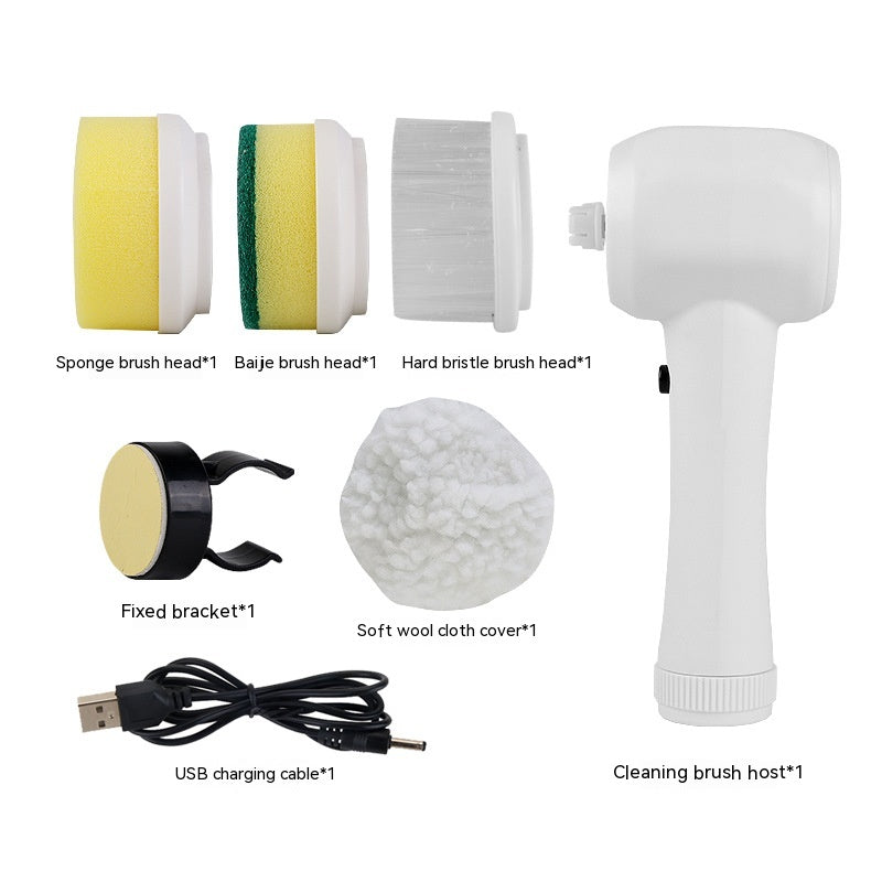 Electric Cleaning Brush 4 In 1 Spinning Scrubber