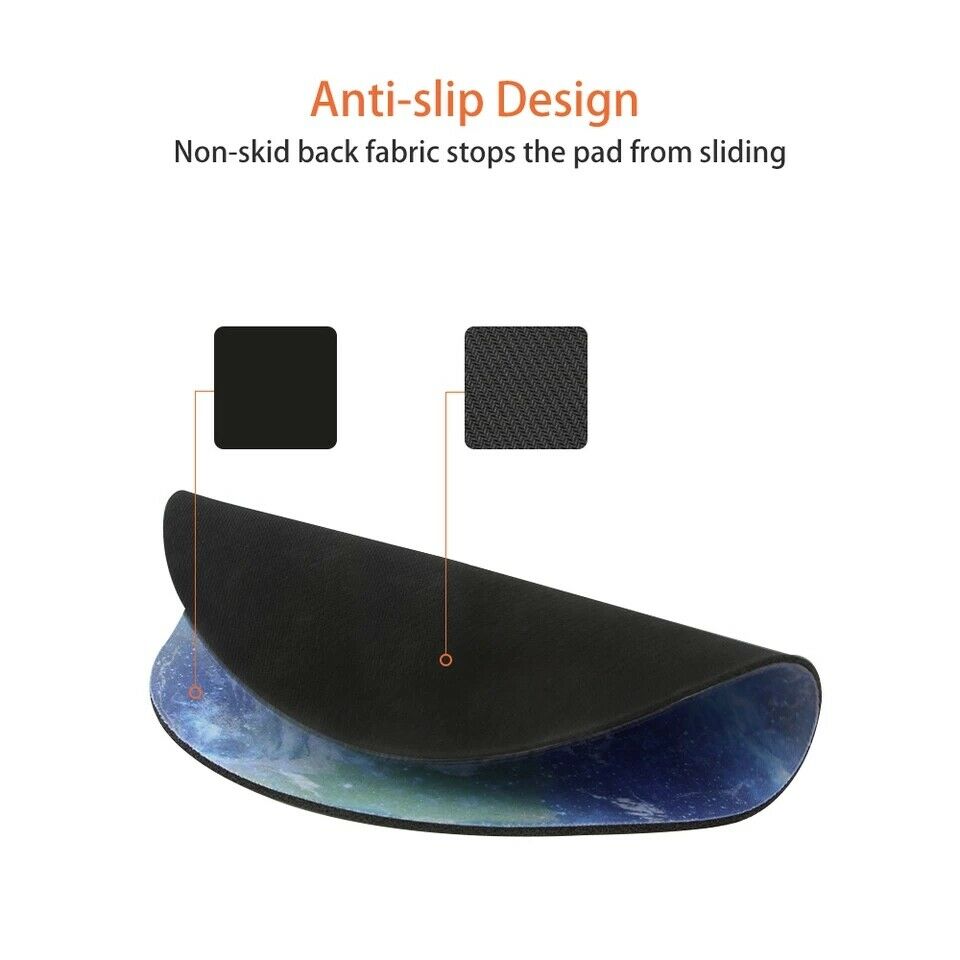 Space Round Mouse Pad PC Gaming Non Slip