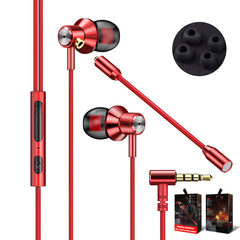 Double Wheat Metal In-Ear Wire Headset