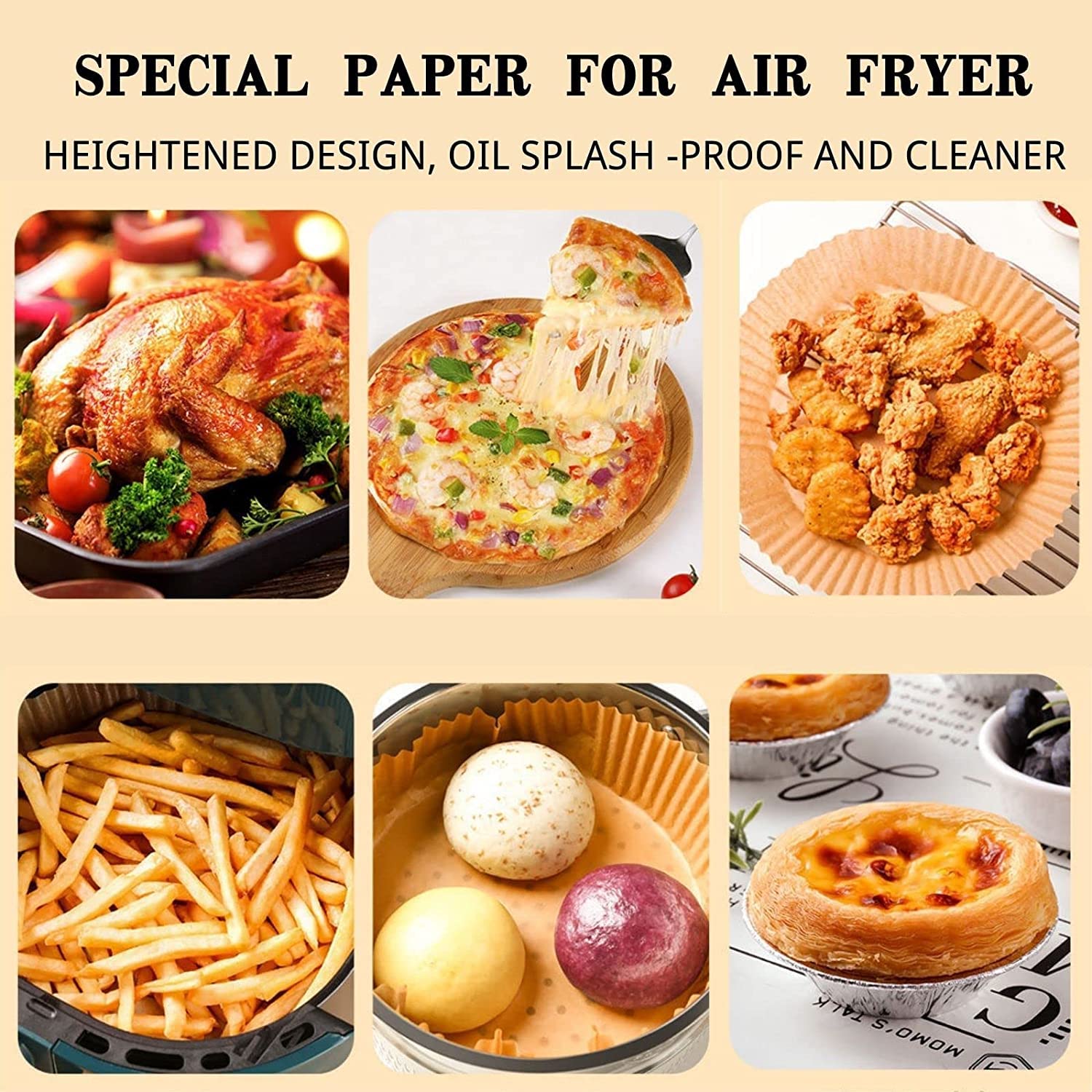 Air Fryer Paper Food Disposable Kitchen Cookers