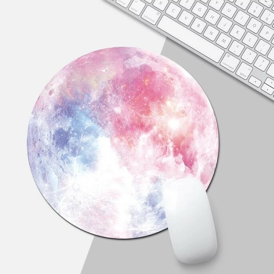 Space Round Mouse Pad PC Gaming Non Slip