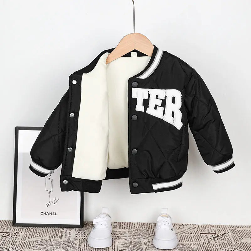 Kinder Baseball "BETTER" Bomber Jacket